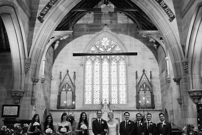 bridal-party-in-anglican-sandstone-church-newtown