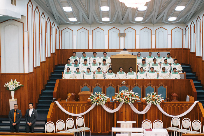 church choir and groom waiting-for-bride