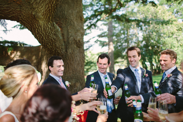 toasting the bride and groom at berrima