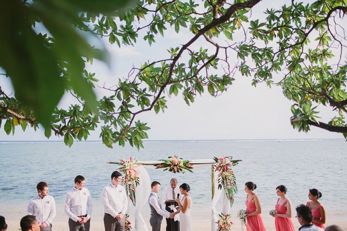 Beautiful self written personal vows at Fijian wedding