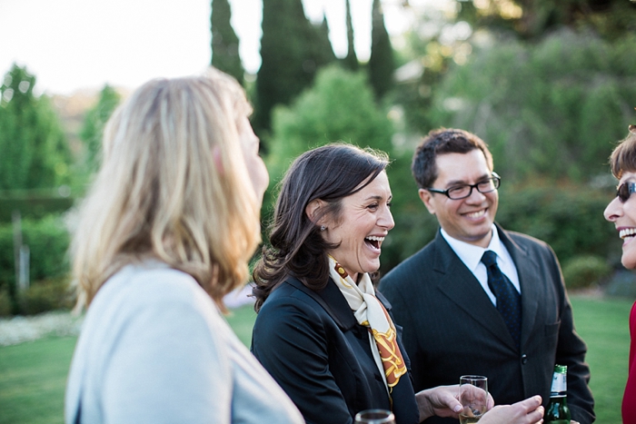 happy moments with guests at southern highlands wedding