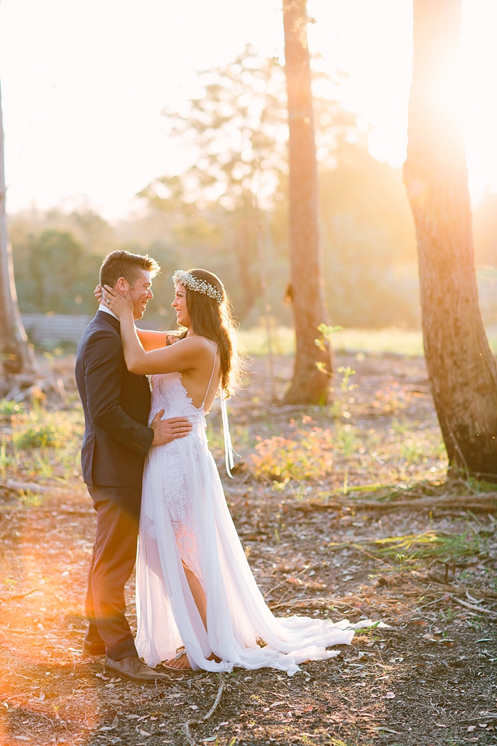 sunset farm wedding photography