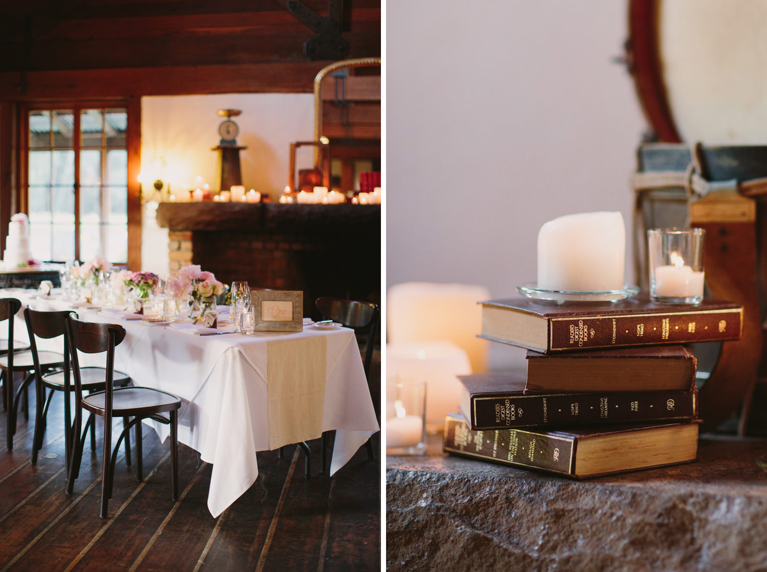 Pretty wedding table and styling at Hunter Valley wedding
