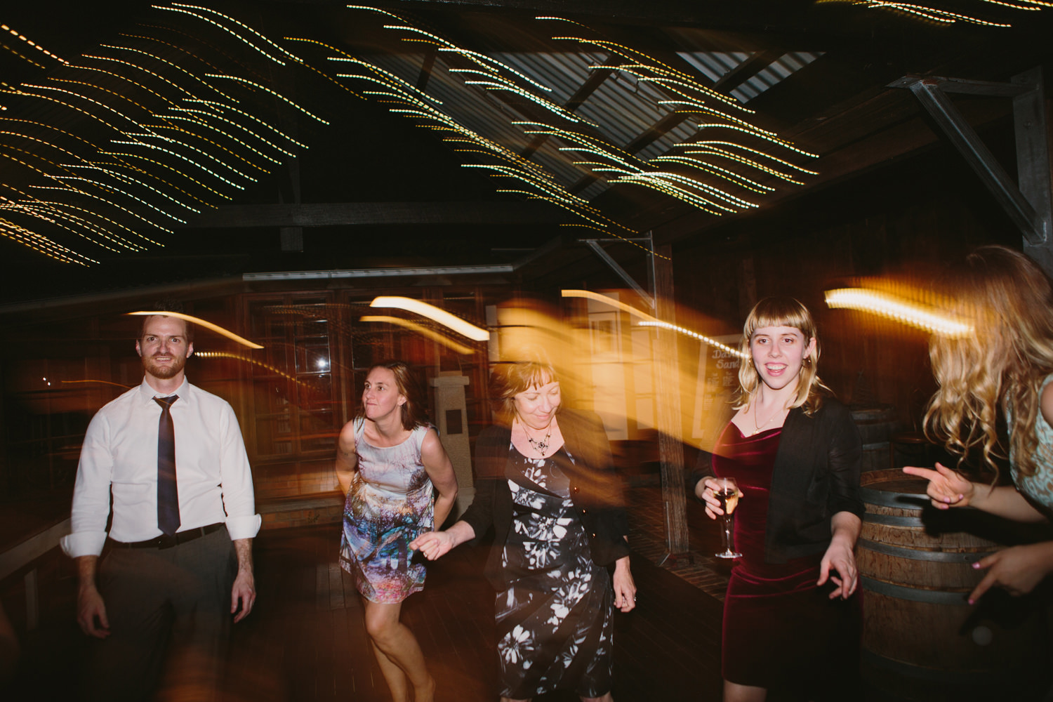 Dancefloor fun at Hunter Valley wedding
