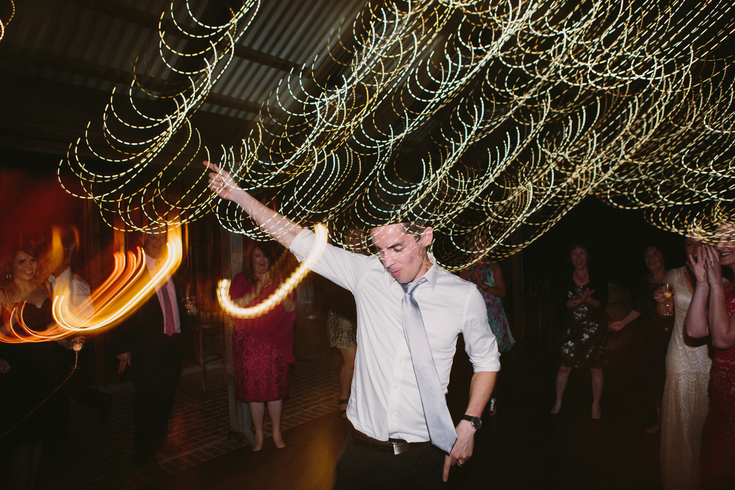 Brides brother dancing the night away to celebrate