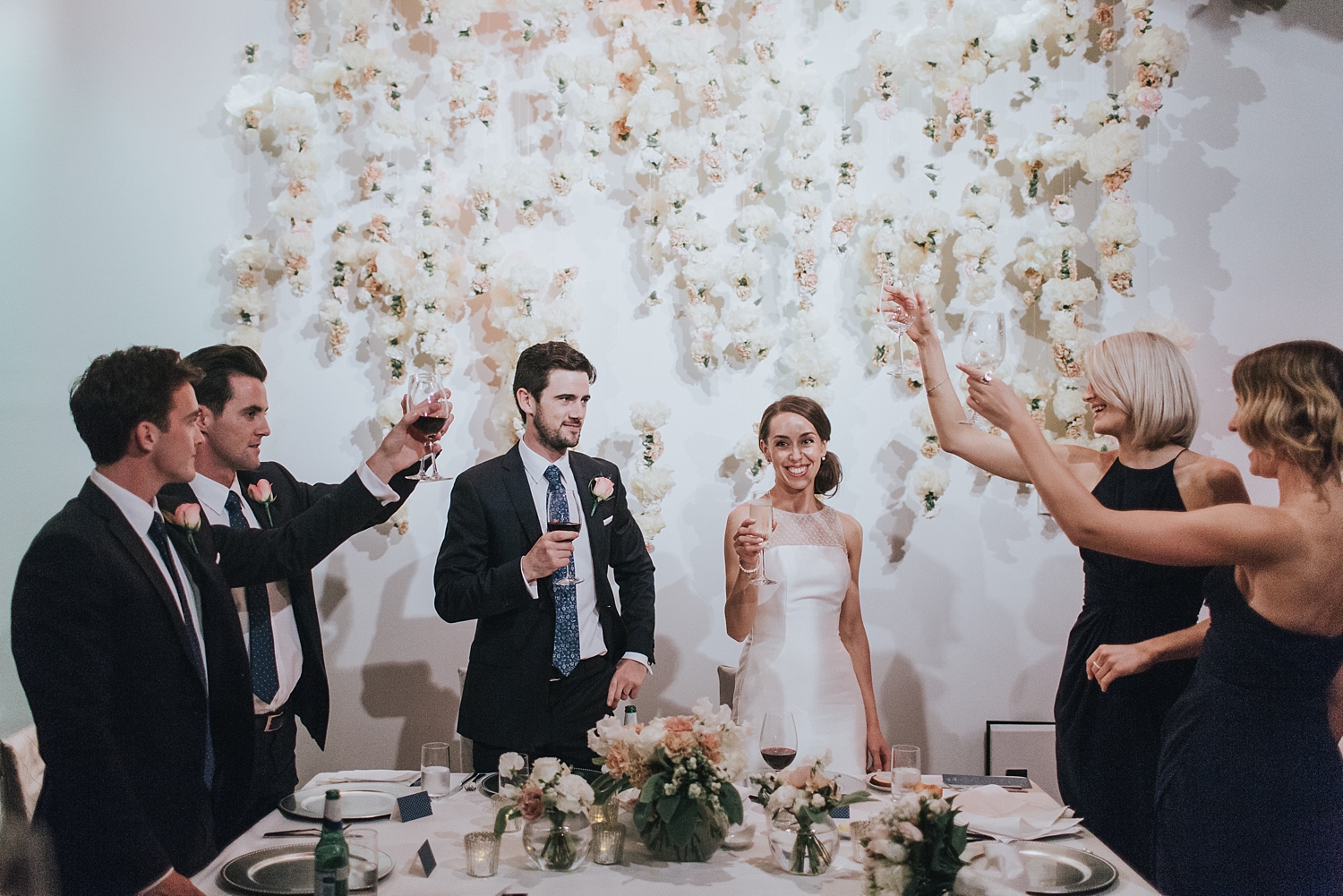 a toast for the bride and groom in sydney