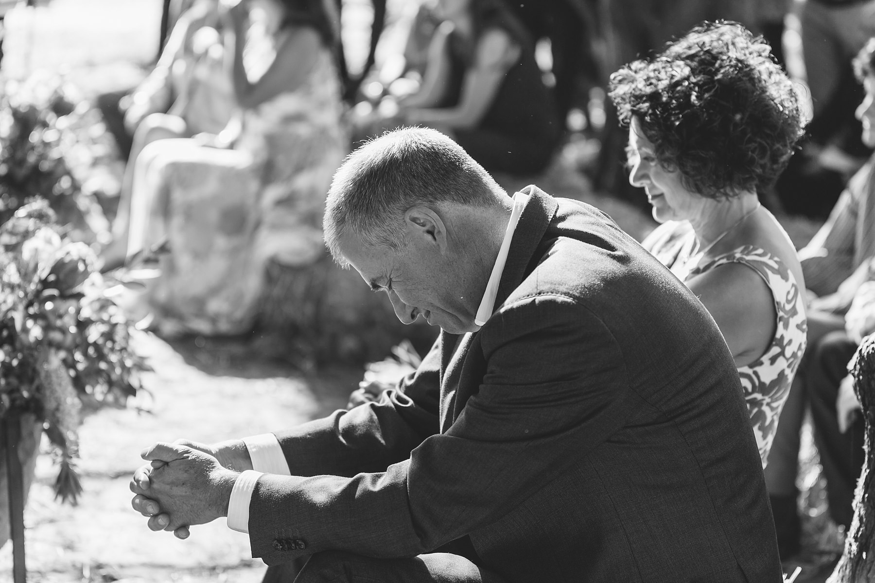 bride's father overcome with emotion
