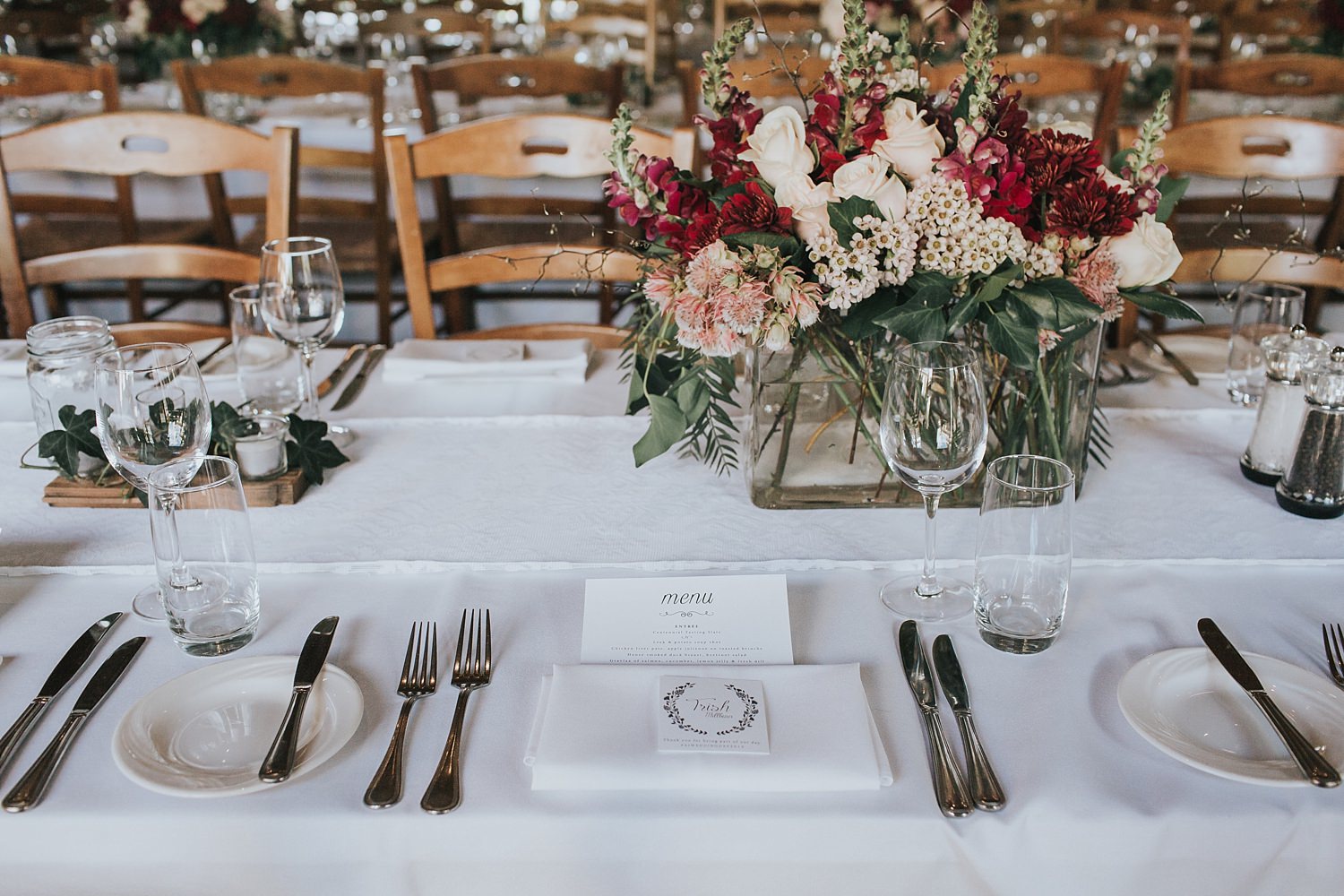 table styling for bowral wedding at centennial vineyards