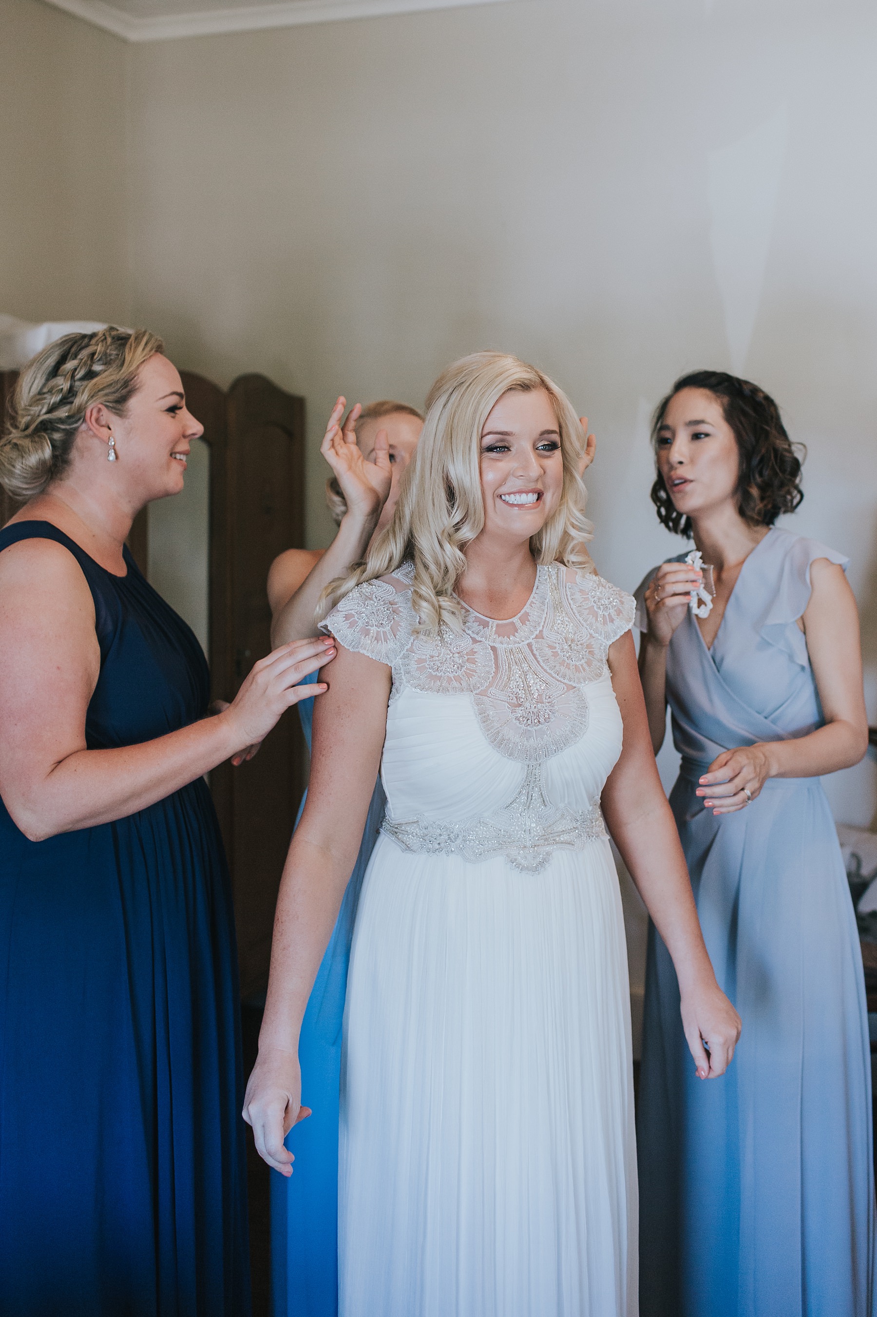 savvy brides getting into mudgee dress