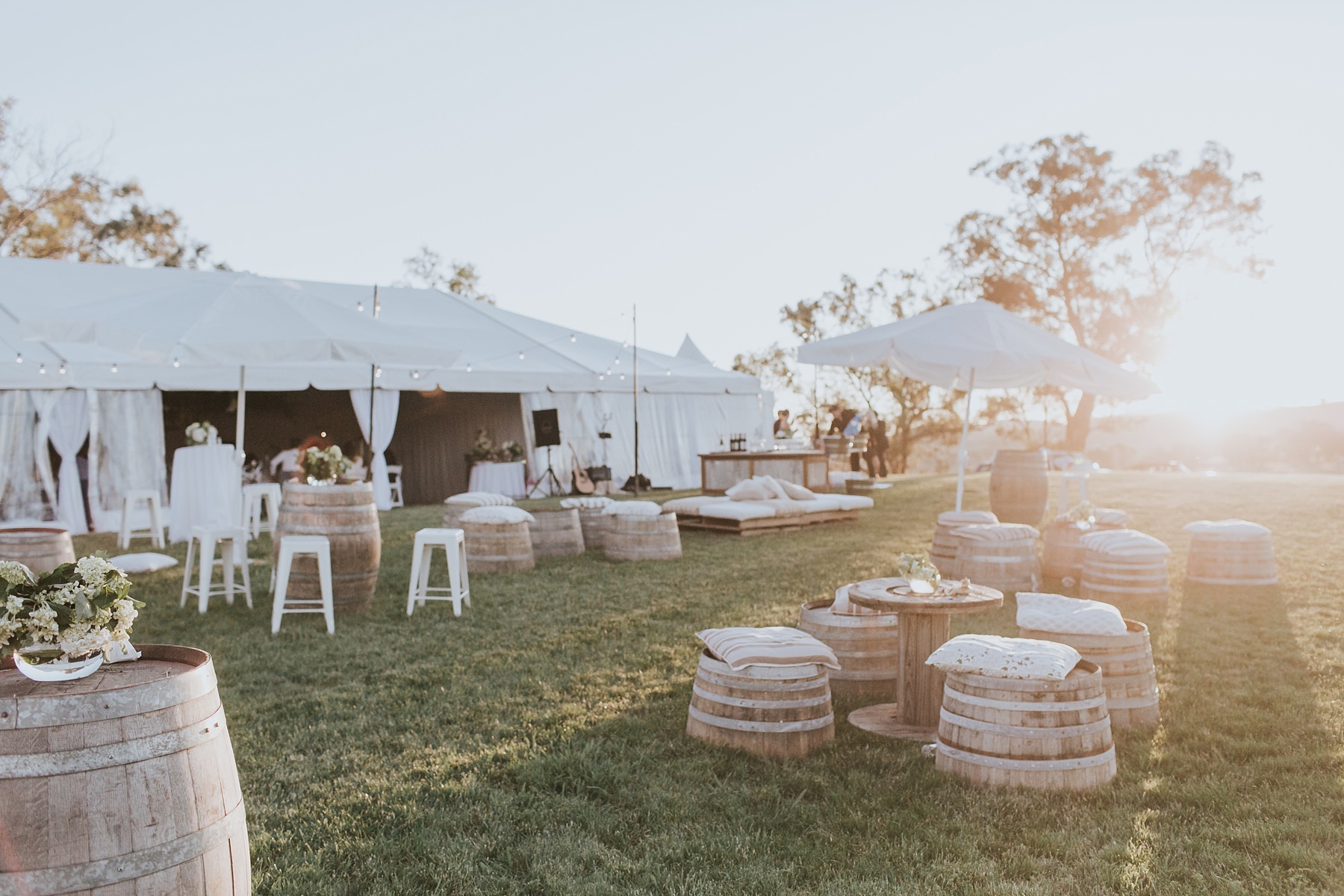 wedding styling for marquee wedding in mudgee