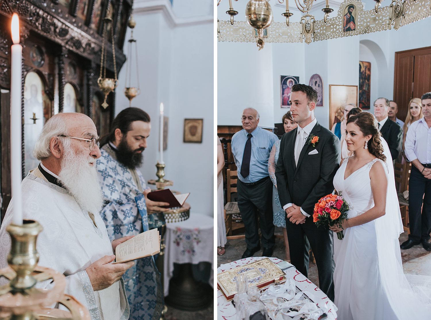 sacrament of marriage in skiathos greek orthodox church
