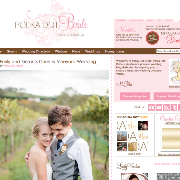Polka Dot Bride Wedding Feature | Kieran & Emily