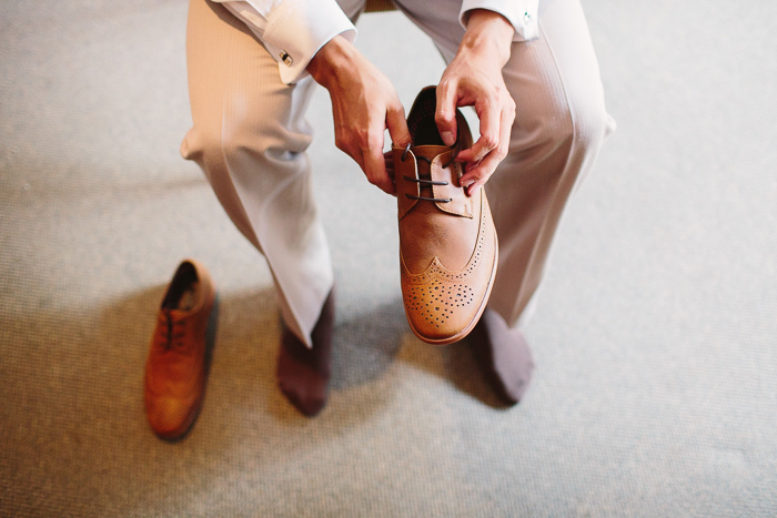 Groom Brown Leather Shoes