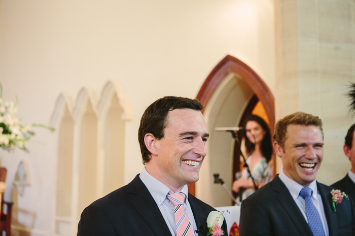 Happy Groom in Southern Highlands Wedding