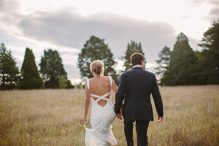 sunset wedding portraits in southern highlands