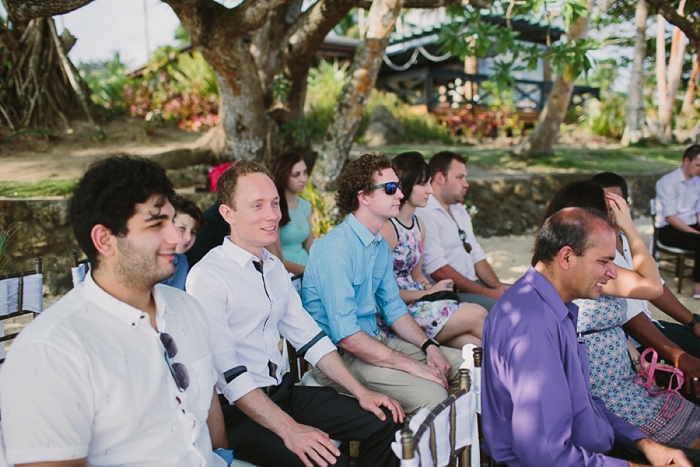 Guests at Fiji Wedding