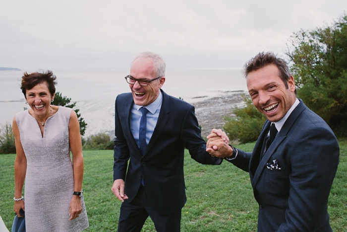 laughter at wedding