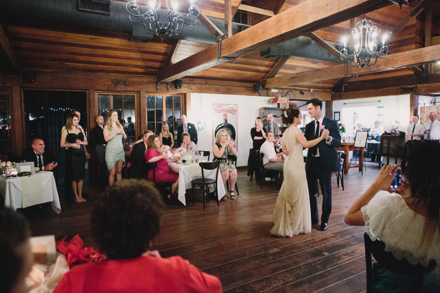 First dance at husband and wife Bridal Waltz in Hunter Valley