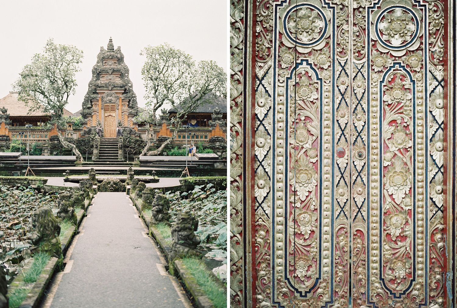 Ubud temples are perfect for wedding photography