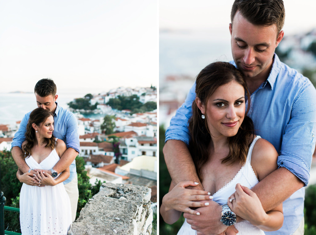 greek islands engagement photography