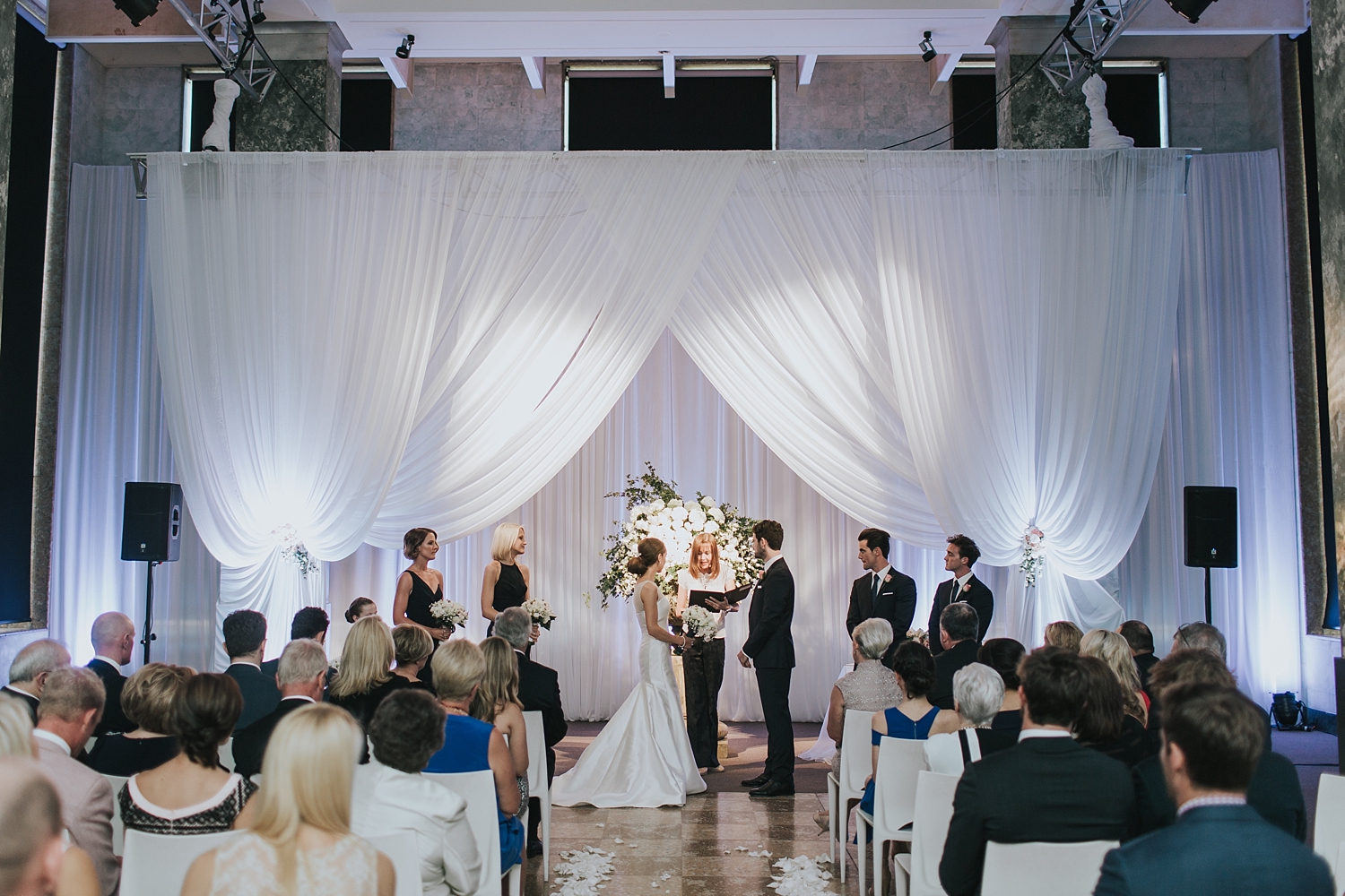 wedding ceremony at the mca sydney