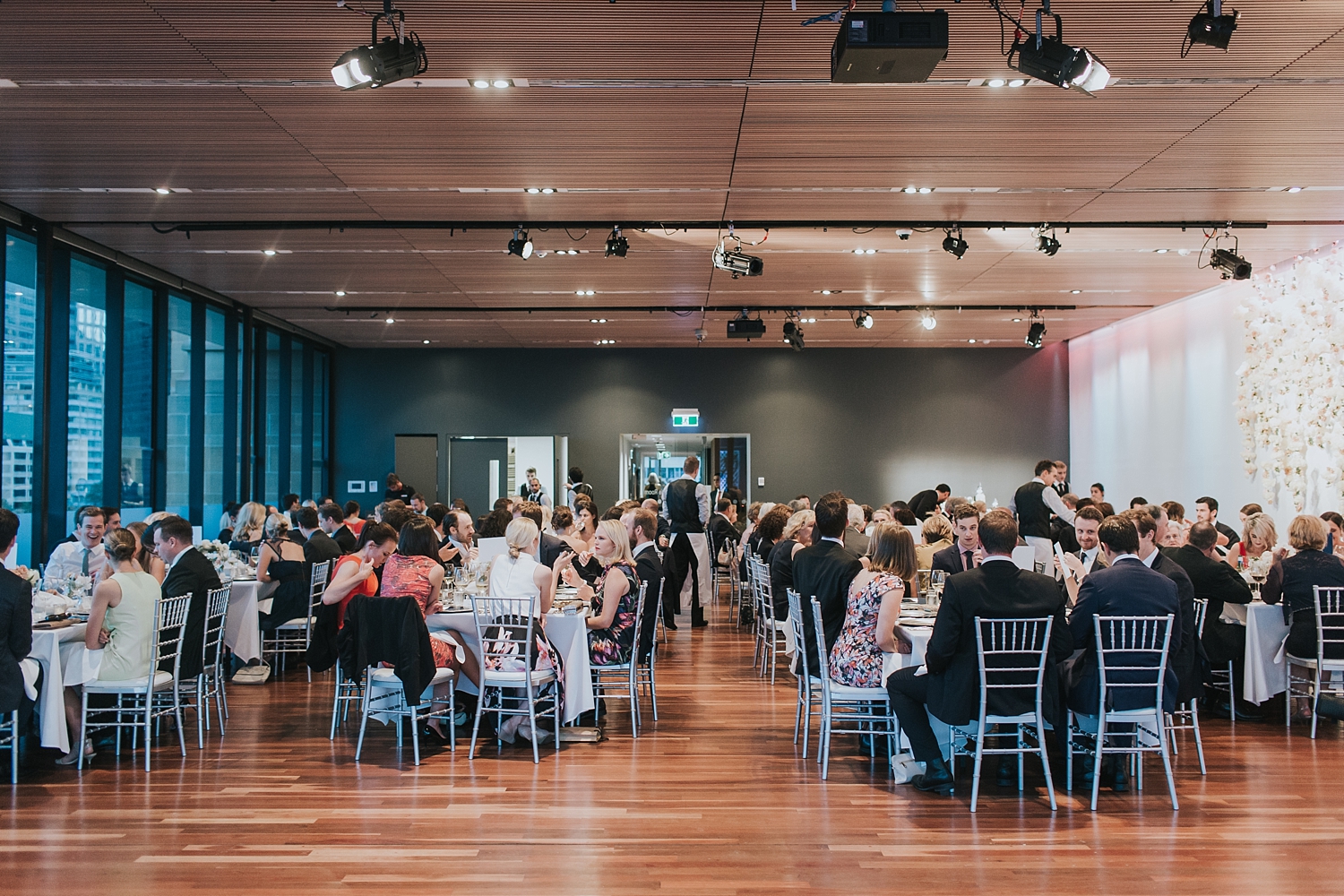 guests seated to enjoy their meal at the sydney mca