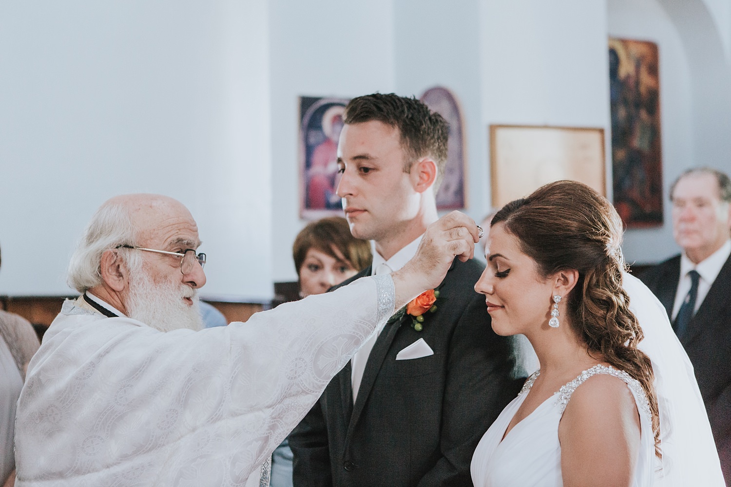 sacrament of marriage in skiathos wedding