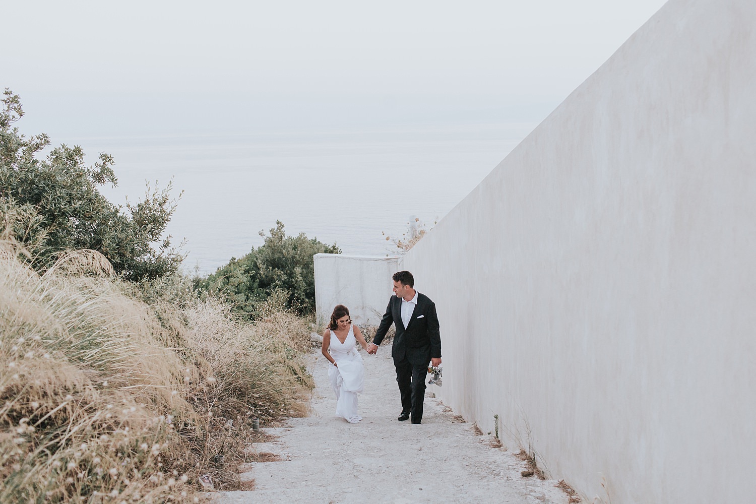 romantic genuine greek islands wedding photography
