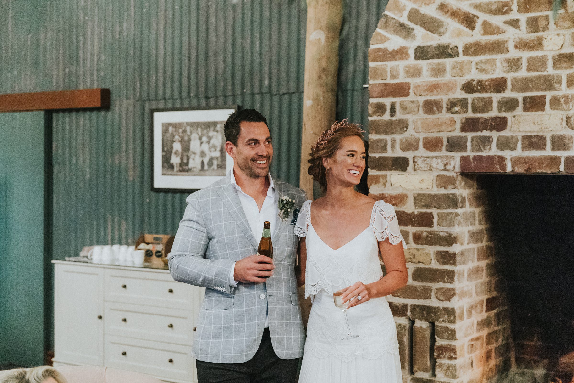 special smiles for the bride and groom at mali brae farm