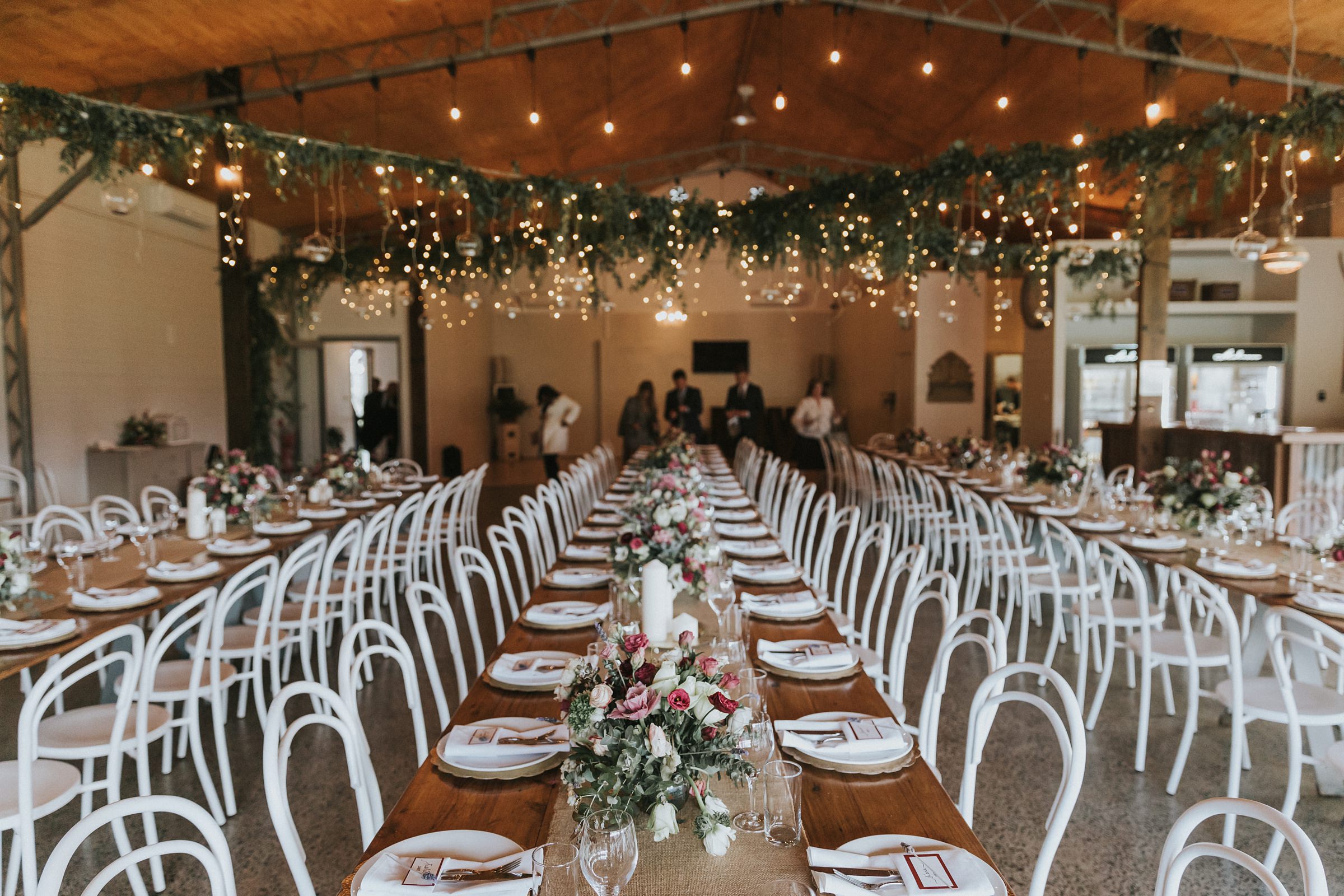 the barn at melross wedding reception photos